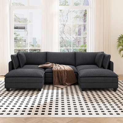 Canapé modulaire en forme de U 109 "avec 2 repose-pieds