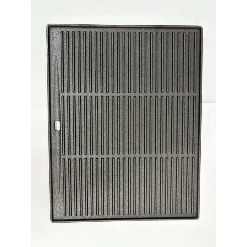 Grille réversible carrée en fonte de 18 po x 14 po - Fiable, plate et inégale, facile à nettoyer, idéale pour le steak, sécuritaire et équilibrée avec plaque chauffante réversible de 18 po x 14 po, sécuritaire