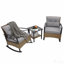 Ensemble de chaises berçantes 3 pièces