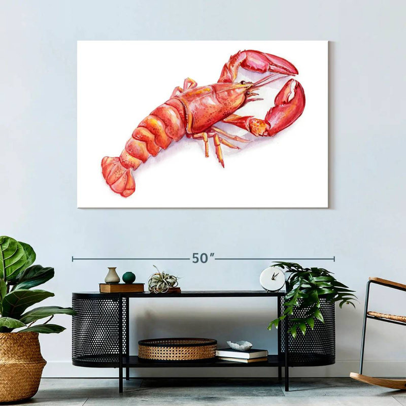 Vibrant Lobster, 32" H x 48" W