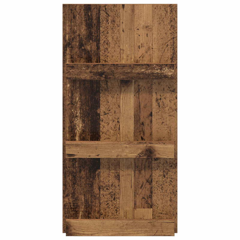 Wood Free Standing Magazine Rack, Dark Brown