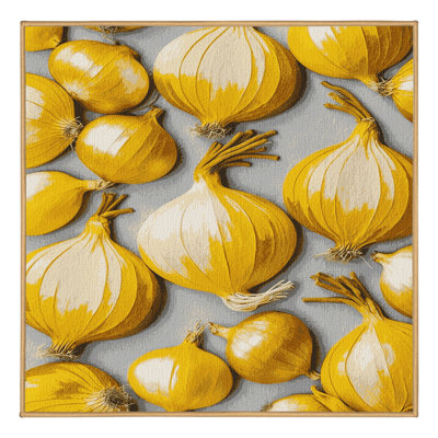 Washable Onion Yellow Vegetables Area Rug