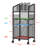 4-Tier Rolling File Cart With Hanging File Sorter, Mobile File Cabinet With Drawer For Home Office