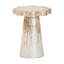 Table de bout à piédestal en forme de coquille Bali - pari Beile Capiz