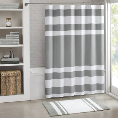Spa Waffle Shower Curtain with 3M Treatment