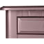 Meuble-lavabo classique en or rose, avec miroir pliable, cinq tiroirs et un tabouret rond rembourré, conception en bois d'hévéa massif de style contemporain doré, confortable