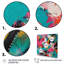 «Pink and Turquoise Abstract Enigma II», reproduction d'art sur toile-1970698718-1970698713
