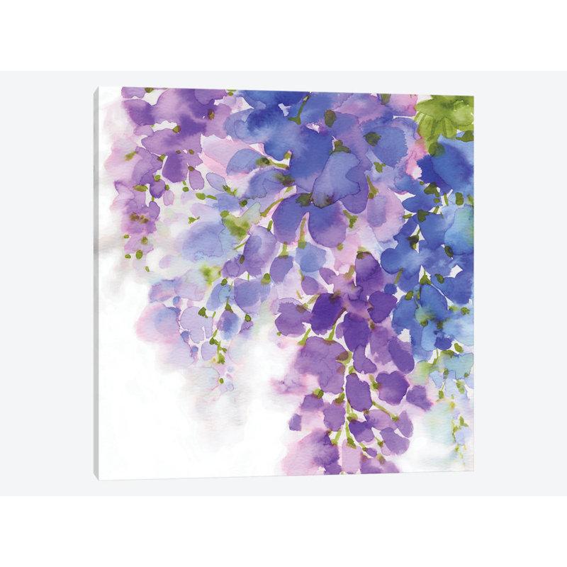 «Wisteria I», reproduction sur toile, H 26 po x l 26 po x P 1,5 po, Pas de tapis, Toile tendue
