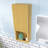 14 In. W X 12 In. D X 35 In. H Plywood Light Oak Linen Cabinet