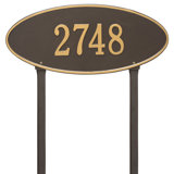 Madison 1-Line Lawn Address Sign