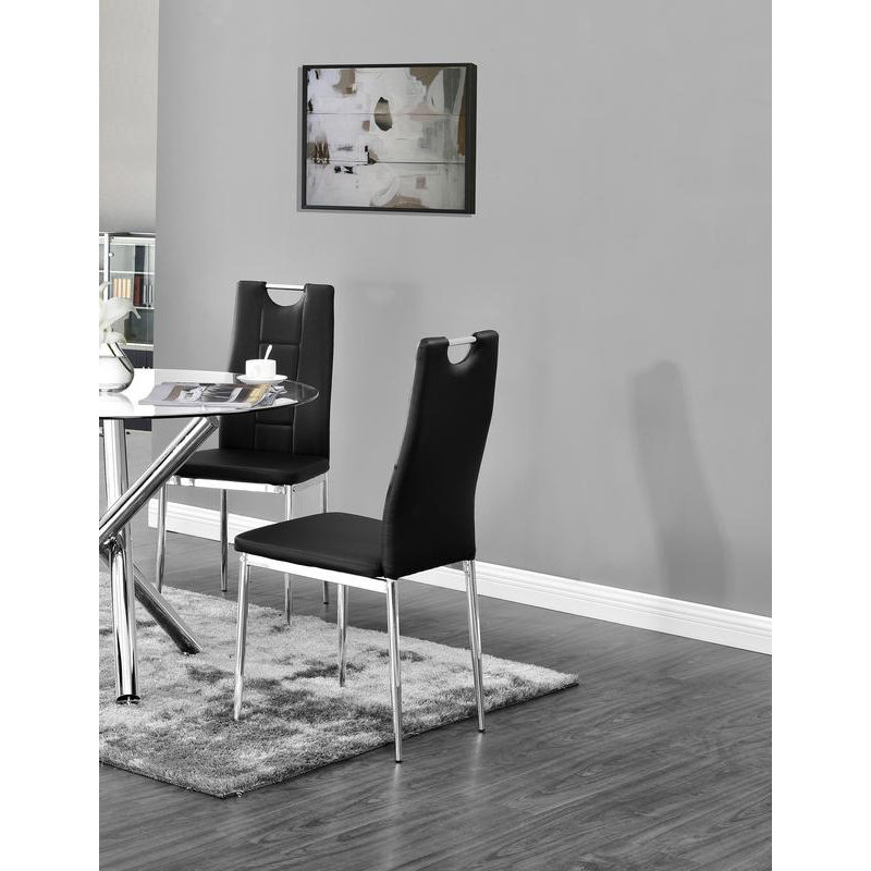 Chaise d'appoint Spickard, Noir