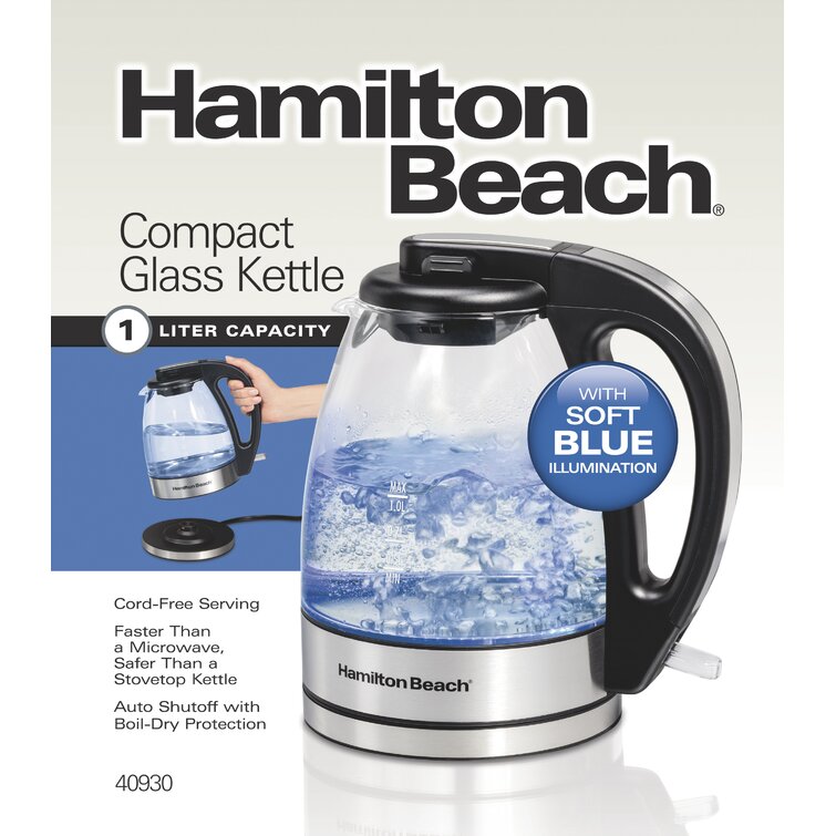 Hamilton Beach® Glass Kettle 1.7 Liter Capacity & Reviews