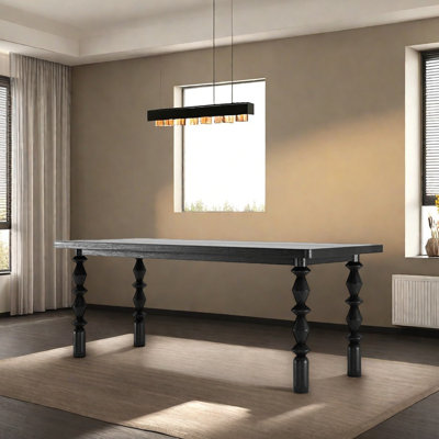 Table multifonctionnelle rétro en bois de frêne