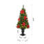 Sapin de Noël artificiel illuminé 4 pi avec lumières Heyden