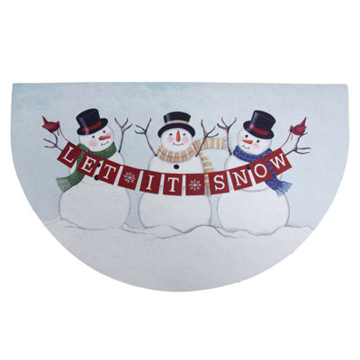 Emlynne No Pattern Christmas Doormat