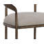 Upholstered Stool with Metal Frame