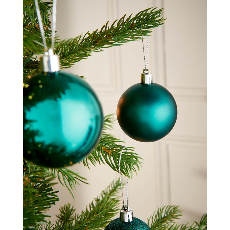 6.99 cm Plastic / Acrylic Shatterproof Bauble, Teal