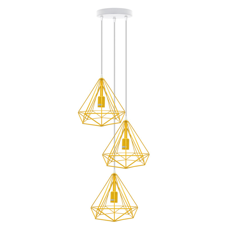 Marquee 3 - Light Cluster Pendant, Yellow