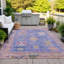 Tapis mauve Xhevrie lavable à la machine intérieur / extérieur-111825390