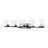 Braydon 5-Light Dimmable Vanity Light with Clear Glass Shades-2081403581