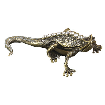 Boîte à bibelot avec motif gecko