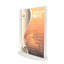 Tente de table en T avec base ovale FixtureDisplays® 5 x 7 "avec porte-menu et montage facile 19027
