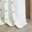Panneau de rideau simple décoratif en coton jacquard à pompons