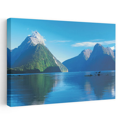 Vue du parc national de Milford Sound Fiordland, île du Sud, Nouvelle-Zélande, Nouvelle-Zélande, paysage contemporain abstrait, art naturel
