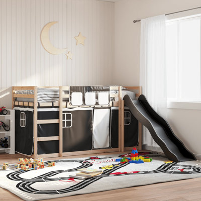Kids Bunk Bed with Trundle