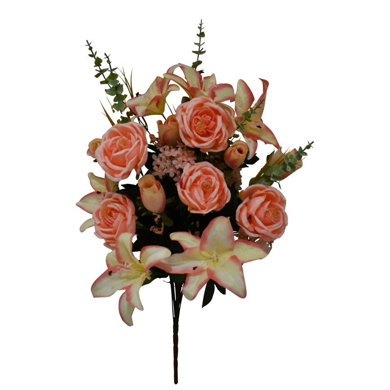 Centre de table en fausse rose Eculaytus, Rose