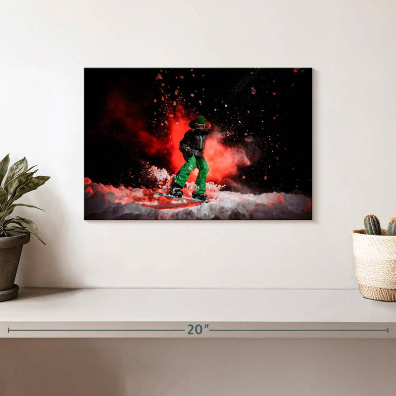 Sireci Cool Snowboarder, 8" H x 12" W