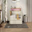 Lit de jour simple avec canapé-lit de rangement, lit de jour en cuir avec bandes lumineuses à DEL, tablettes, prises de courant, tiroirs de rangement