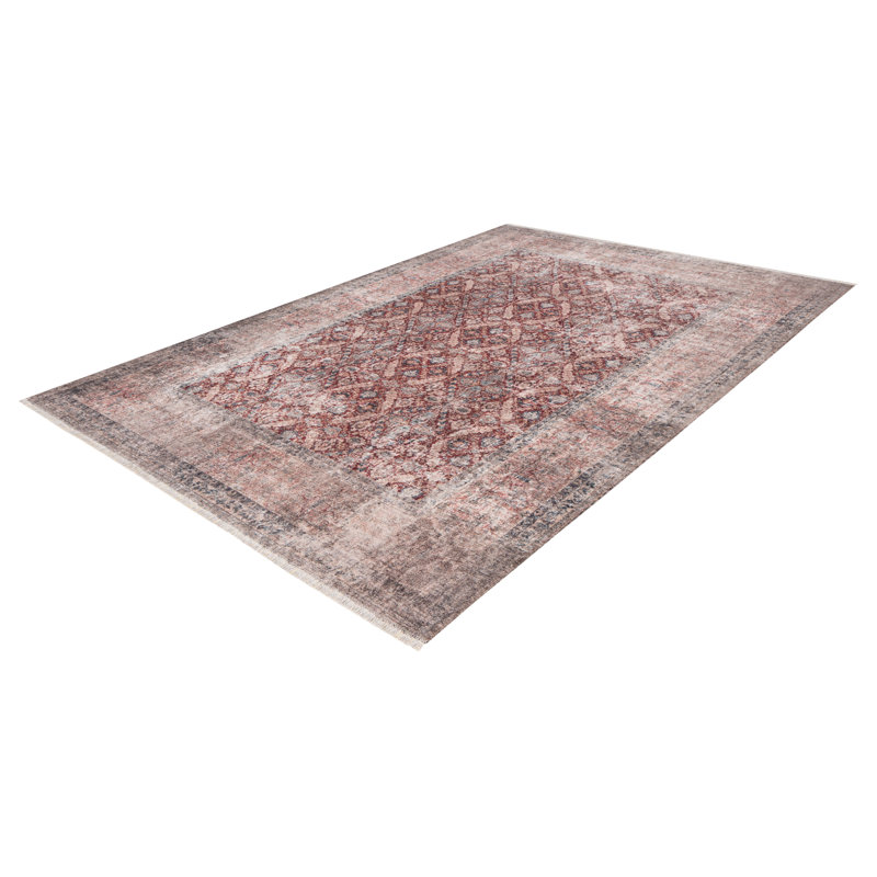 Maurea Uni Area Rug, Rectangle 120 x 170cm, Red