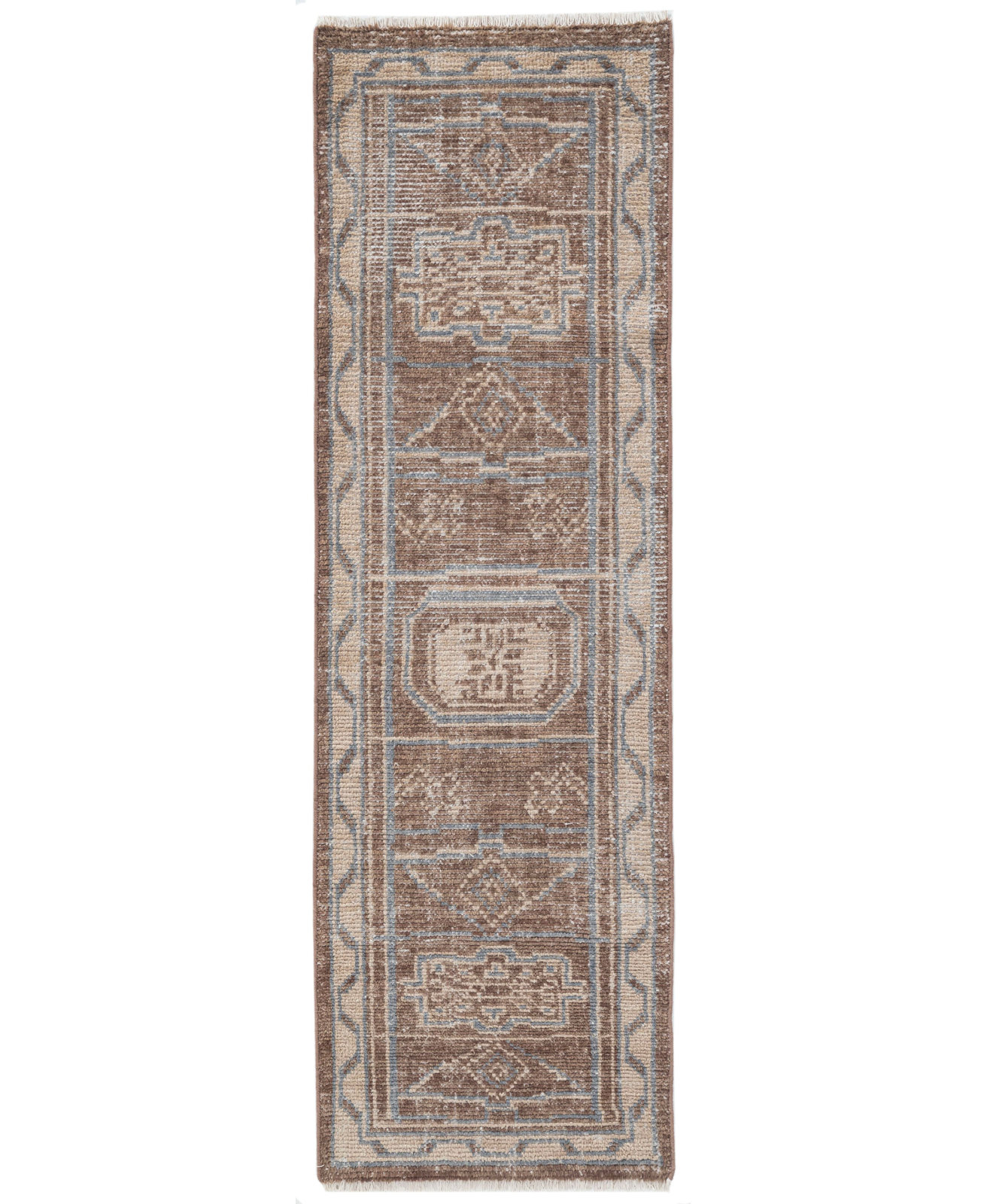 Mira Vine Hand-Knotted Oriental Wool Rug, Runner 2'6" x 8'