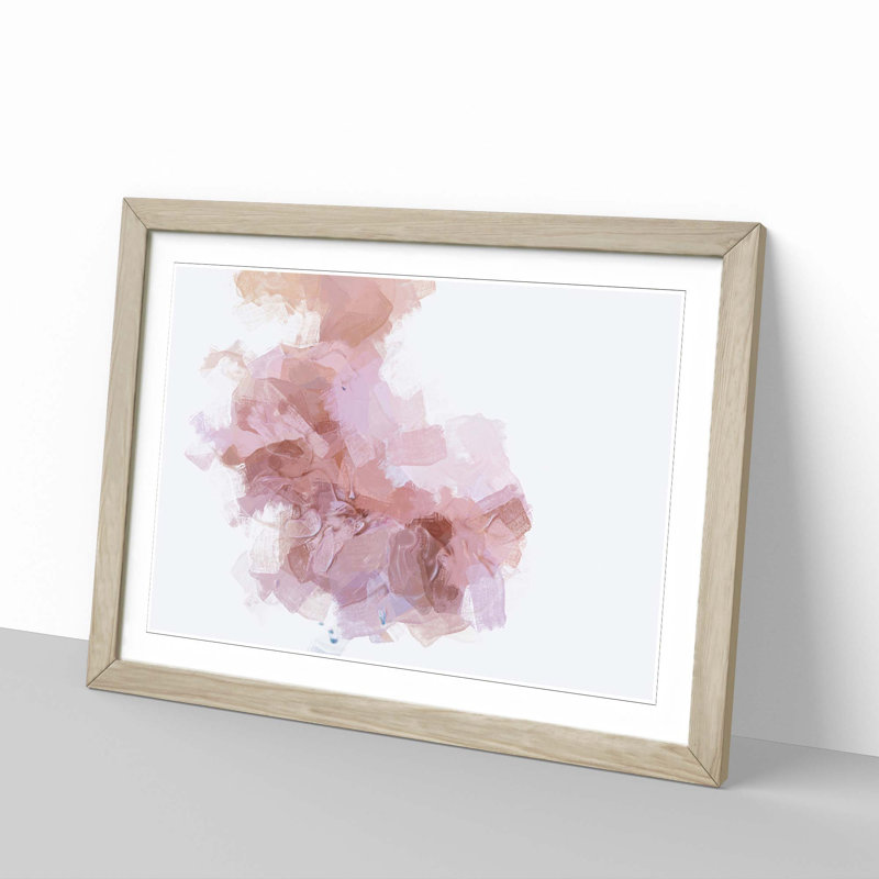 Gentle Soul in Abstract - Picture Frame Painting Print, Oak Framed, 48cm H x 65cm W x 2cm D