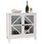 Armoire de cuisine avec portes doubles en verre