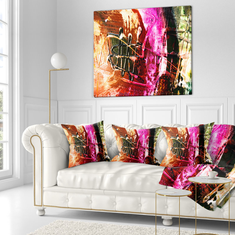 Structure Abstract Art - Abstract Printed Pillow