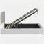 Lit plateforme en velours avec système de rangement hydraulique Teddy-121111003-121111002