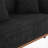 Round Arm Curved Sofa-Black-1984746260