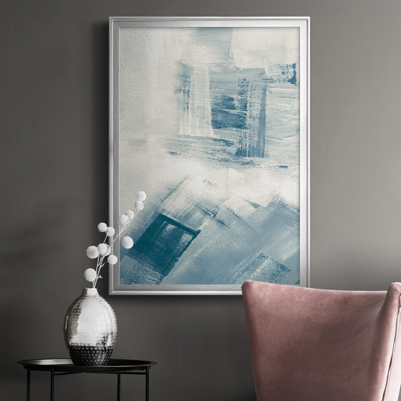 Wind Blown II Silver Framed Abstract Print