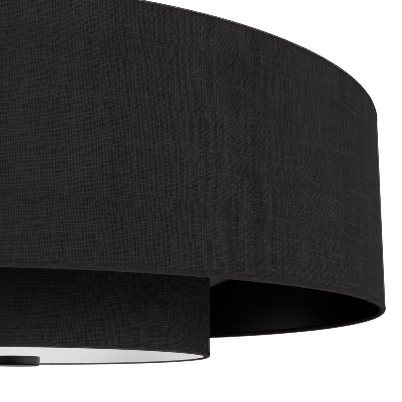 Jasmine Roth x Hunter 30 inch Brookside Fandelier Ceiling Fan with Lights and Remote, Matte Black