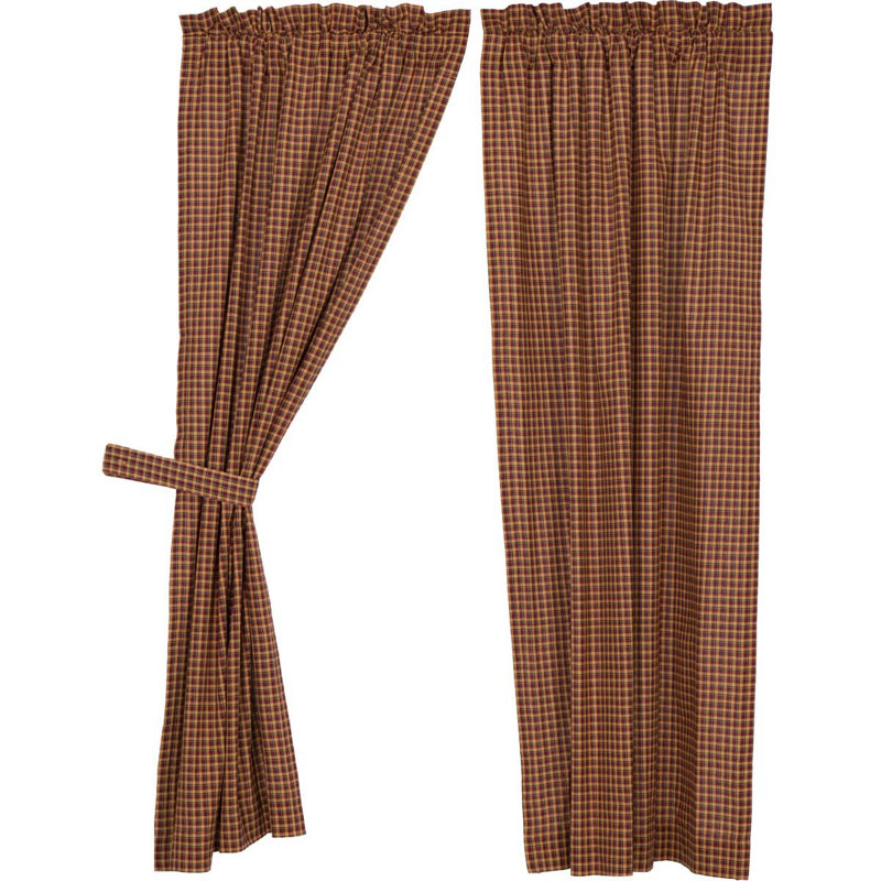 Chiverton 100% Cotton Room Darkening Curtain Panel Pair