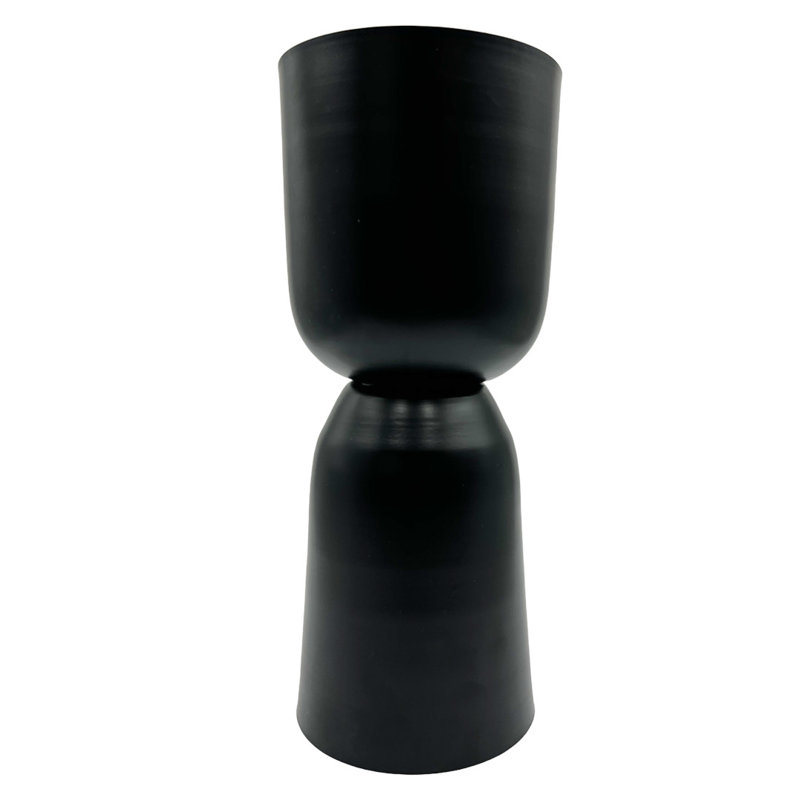 Keyrin Handmade Iron Table Vase, Black