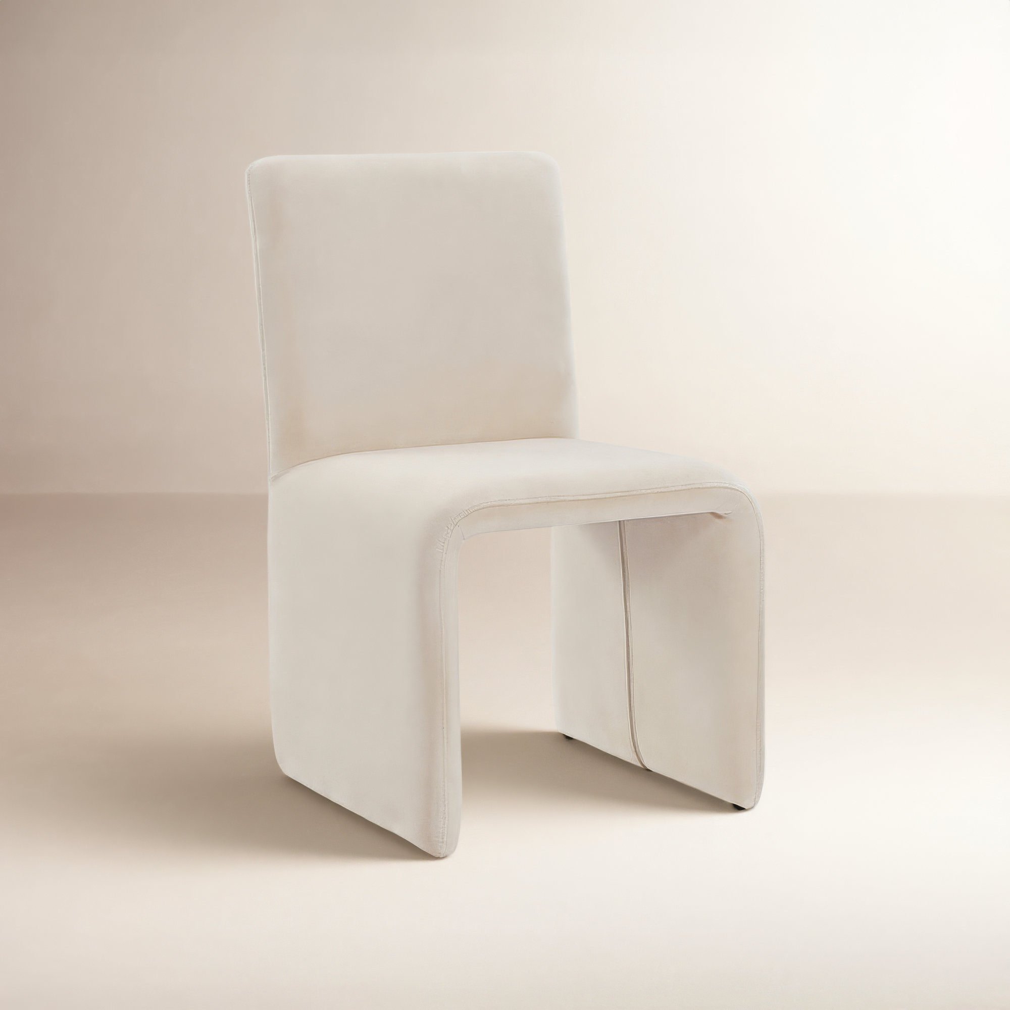 Odelia Velvet Dining Chair, Sand