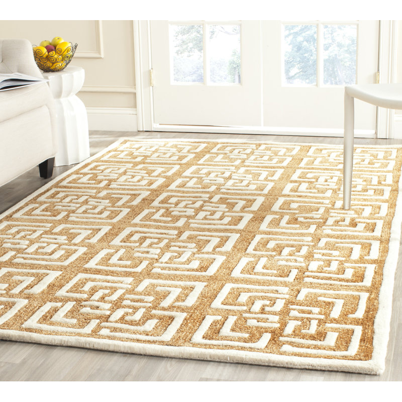 Tapis géométrique touffeté à la main Precious, Rectangle 5 pi x 8 pi