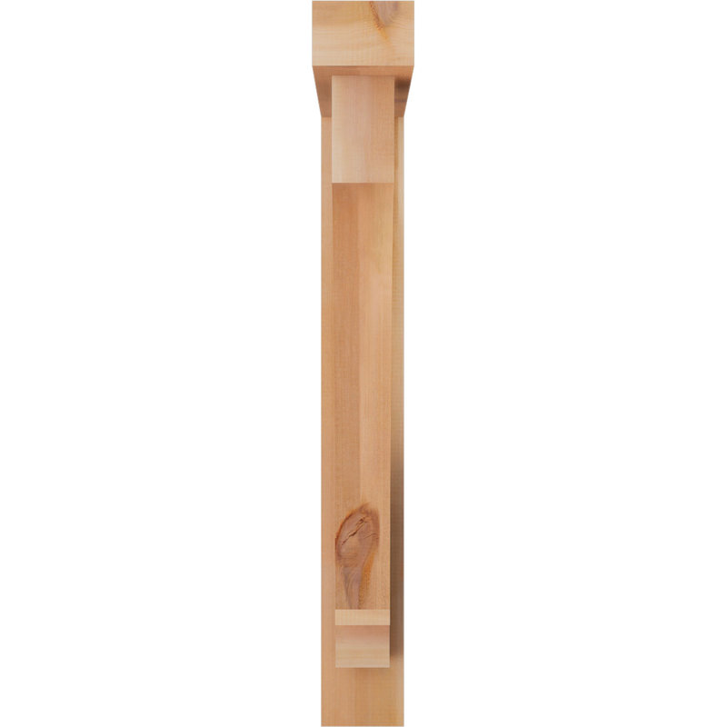 Support de bloc impérial avec entretoise décalée, 44 x 32, Cèdre rouge occidental de l 5 1/2 po (lisse)