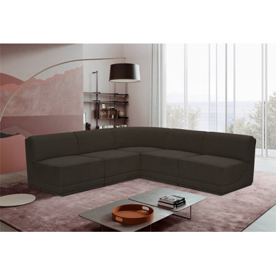 Canapé modulaire rembourré 5 pièces Ollie
