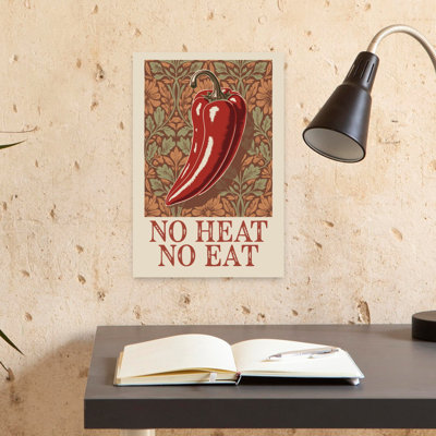 «No Heat No Eat Chili», art mural rétro