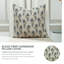 Housse de coussin fabriquée à la main de style fabcline par Fab Fabine, jonquille, bleu-114984026