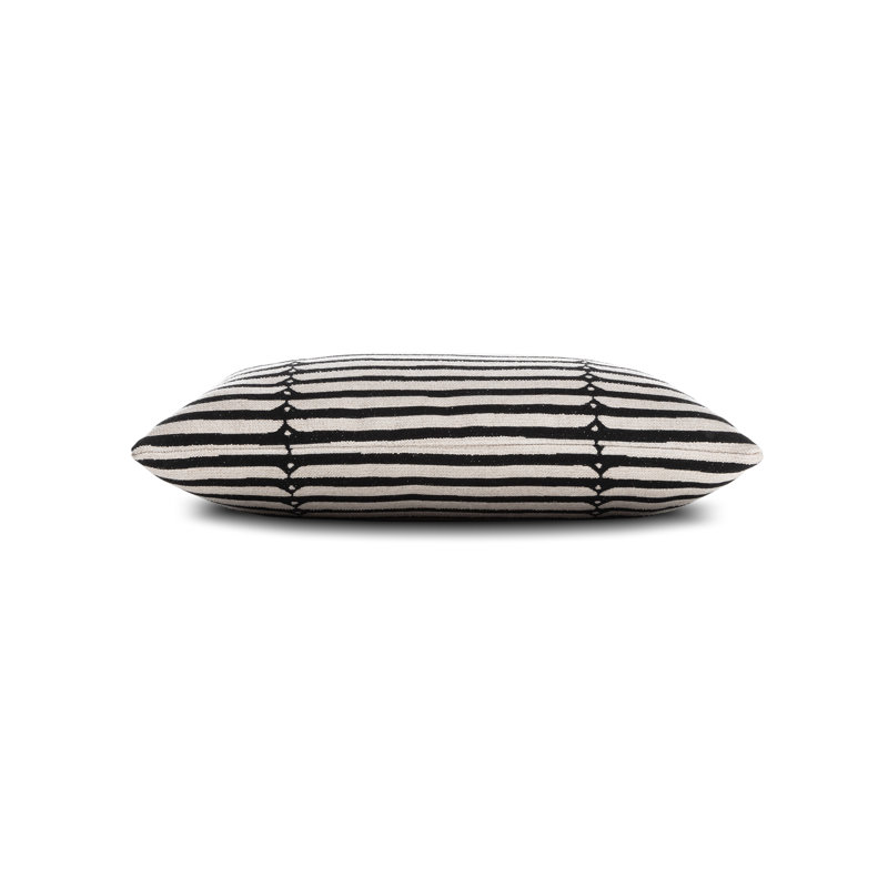 Sincerity Outdoor Rectangular Sunbrella® Pillow Cover & Insert, Ebony